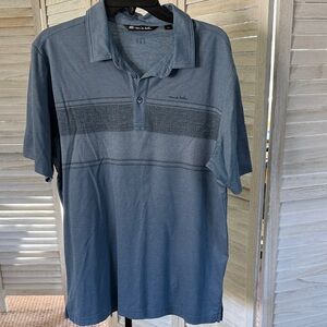 Travis Mathew Two-Tone Blue Polo Shirt NWOT